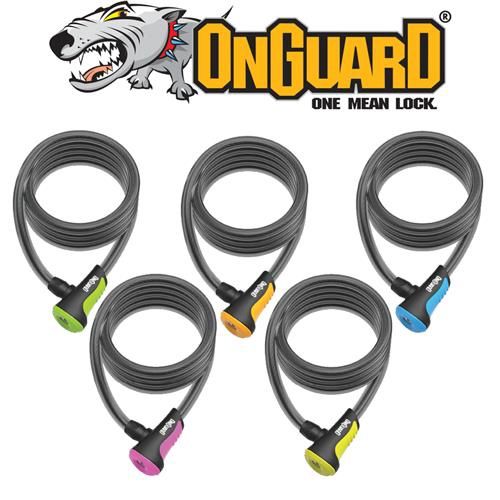 Coil Cable 8mm Lock Neon, Model: combo