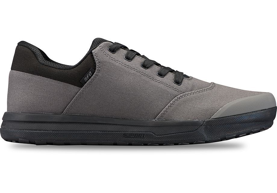 2FO Roost Canvas Flat Mountain Bike Shoes, Colour: Slate, Size: 43