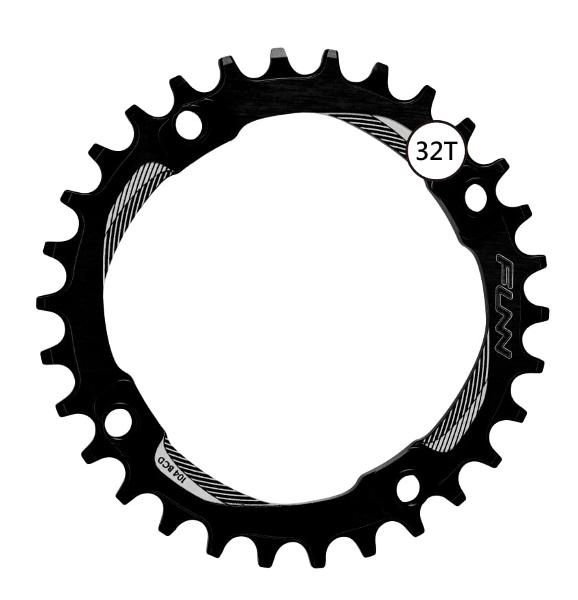 MTB Chainring Narrow wide 4 bolt, Size: 32T