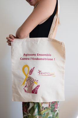 Sac en tissu type "tote-bag" *COULEUR ENDOMIND*