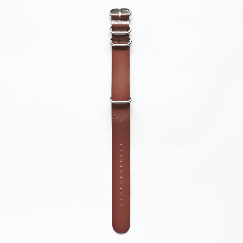 OGL WTC HANDSTITCH LEATHER ZULU WATCH STRAP TAN