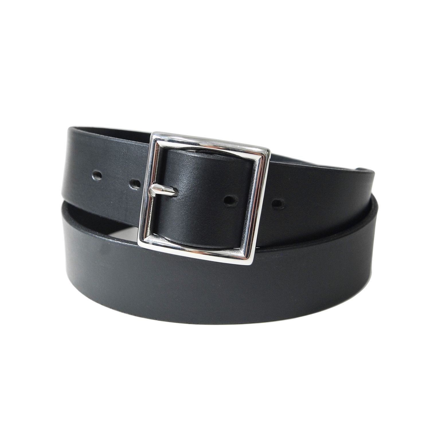 OGL ONLY GOOD LIFE FORMAL VTG PRONG BUFF BLACK LEATHER BELT (2018)