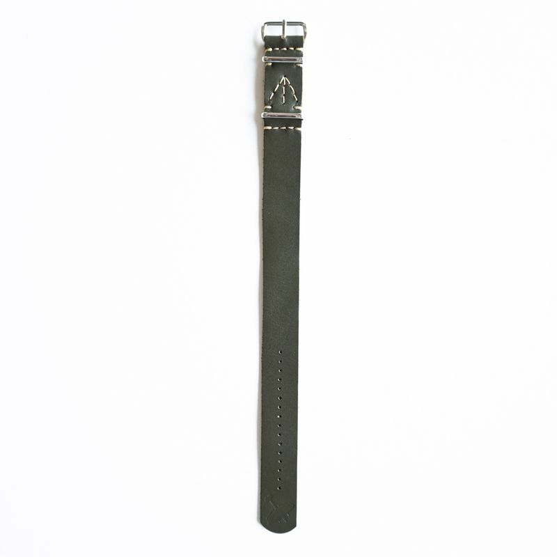 SQUADRON STRAPS BLENHEIM LEATHER NATO STRAPS OLIVE