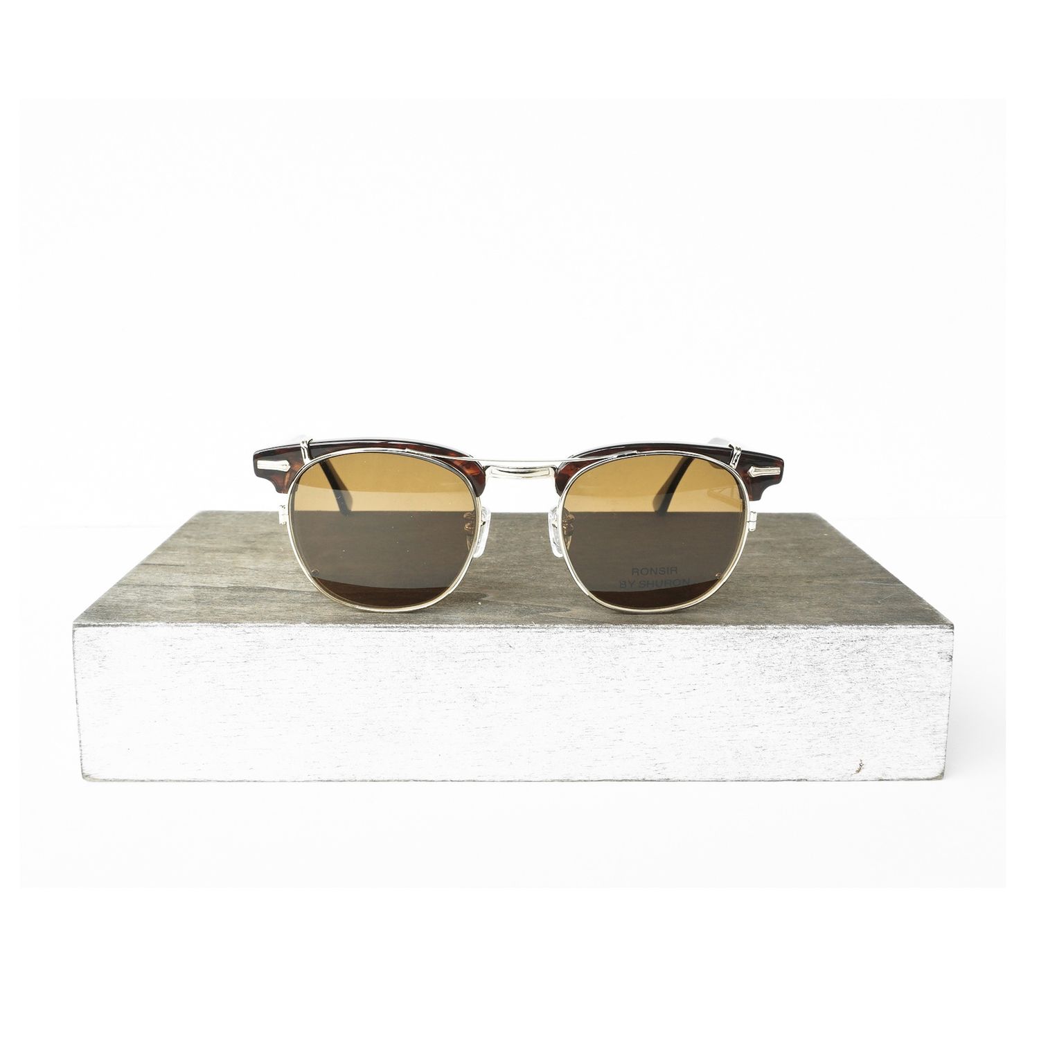 SHURON RONSIR CLIP-ON SHADE POLARIZED GOLD
