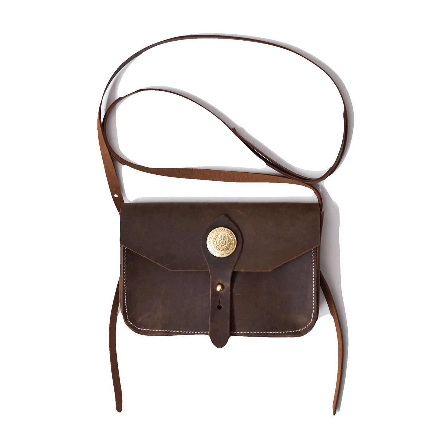 OGL SP SMALL SATCHEL LEATHER BAG BROWN