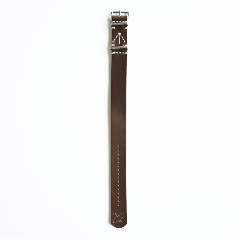 SQUADRON STRAPS HALIFAX SHELL CORDOVAN NATO STRAP WALNUT