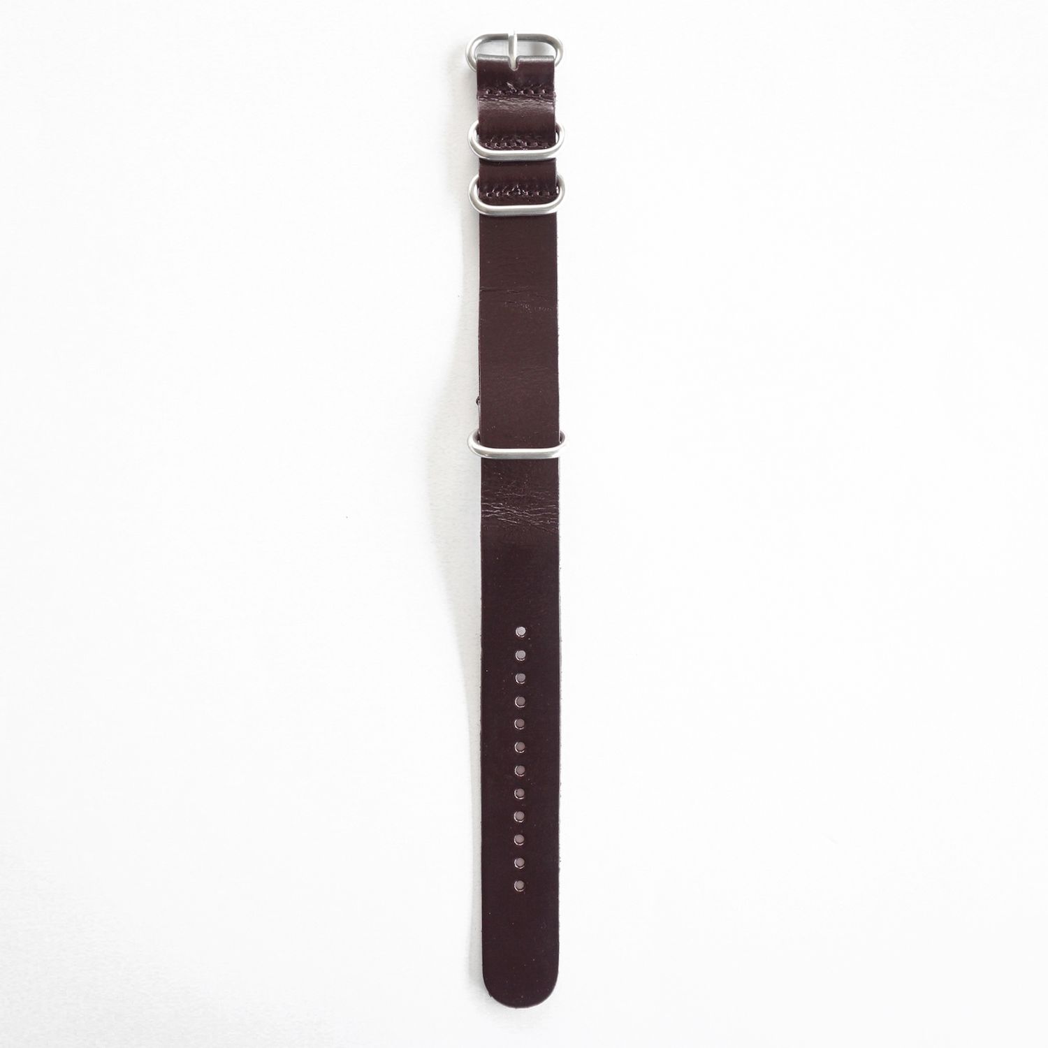 OGL WTC HANDSTITCH LEATHER ZULU WATCH STRAP BROWN