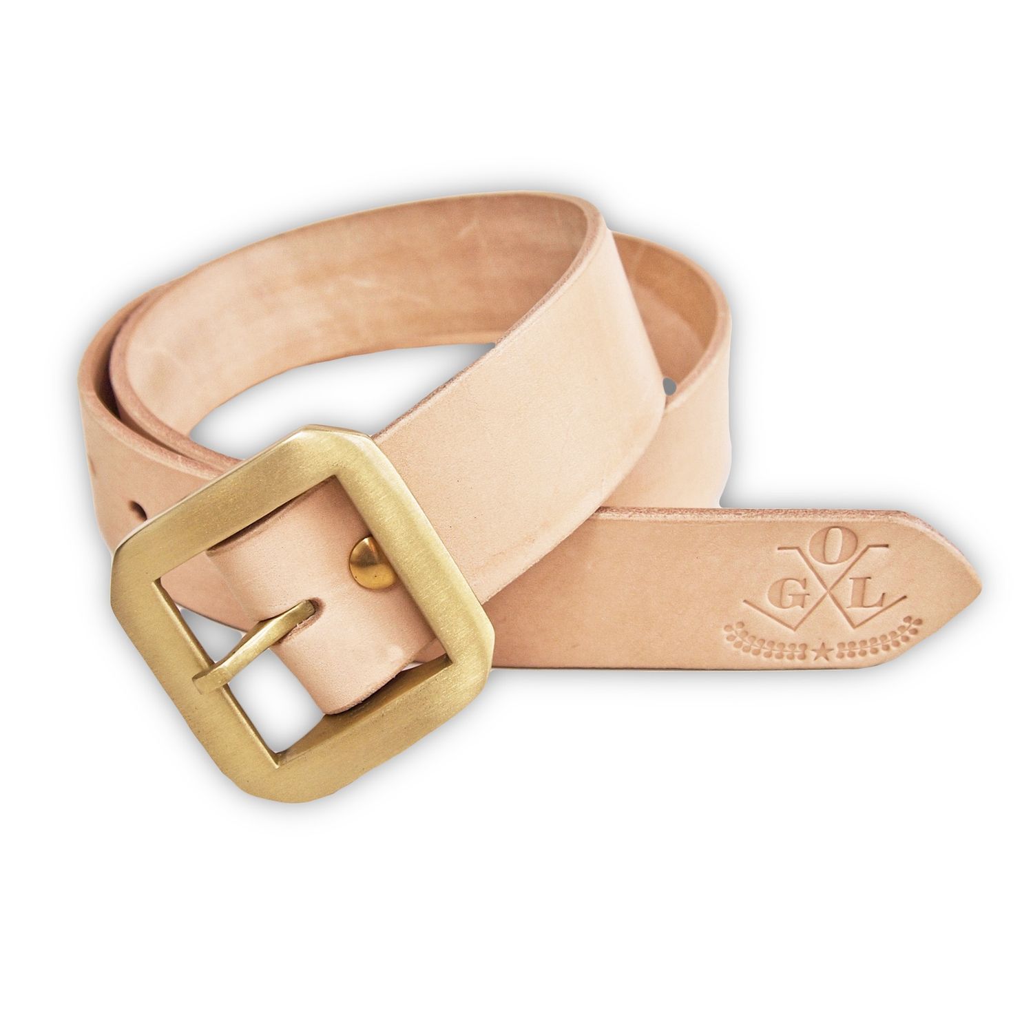 OGL ONLY GOOD LIFE SINGLE PRONG NATURAL LEATHER BELT (2015)