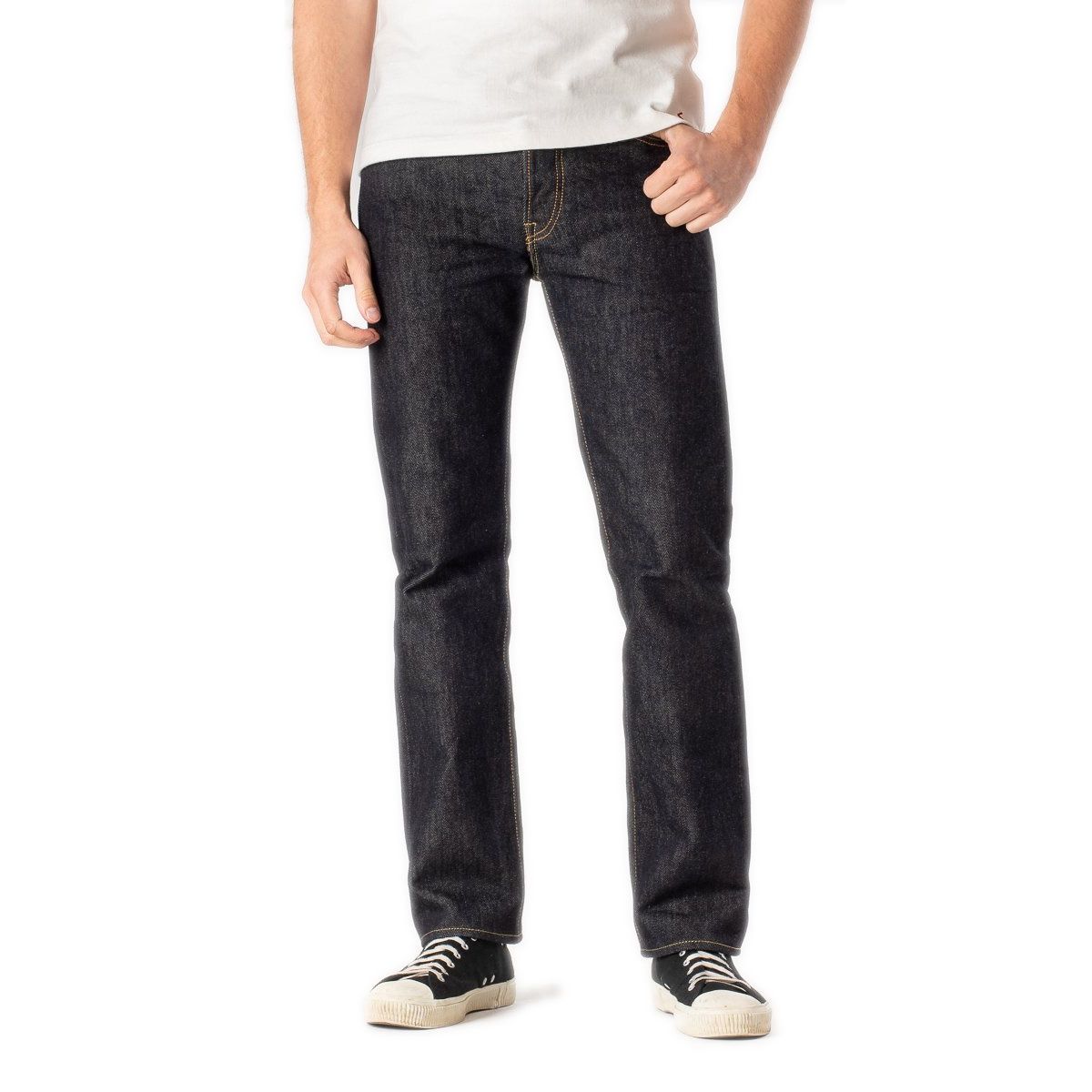 21oz Selvedge Denim Slim Straight Cut Jeans IH-666S-21 - Indigo