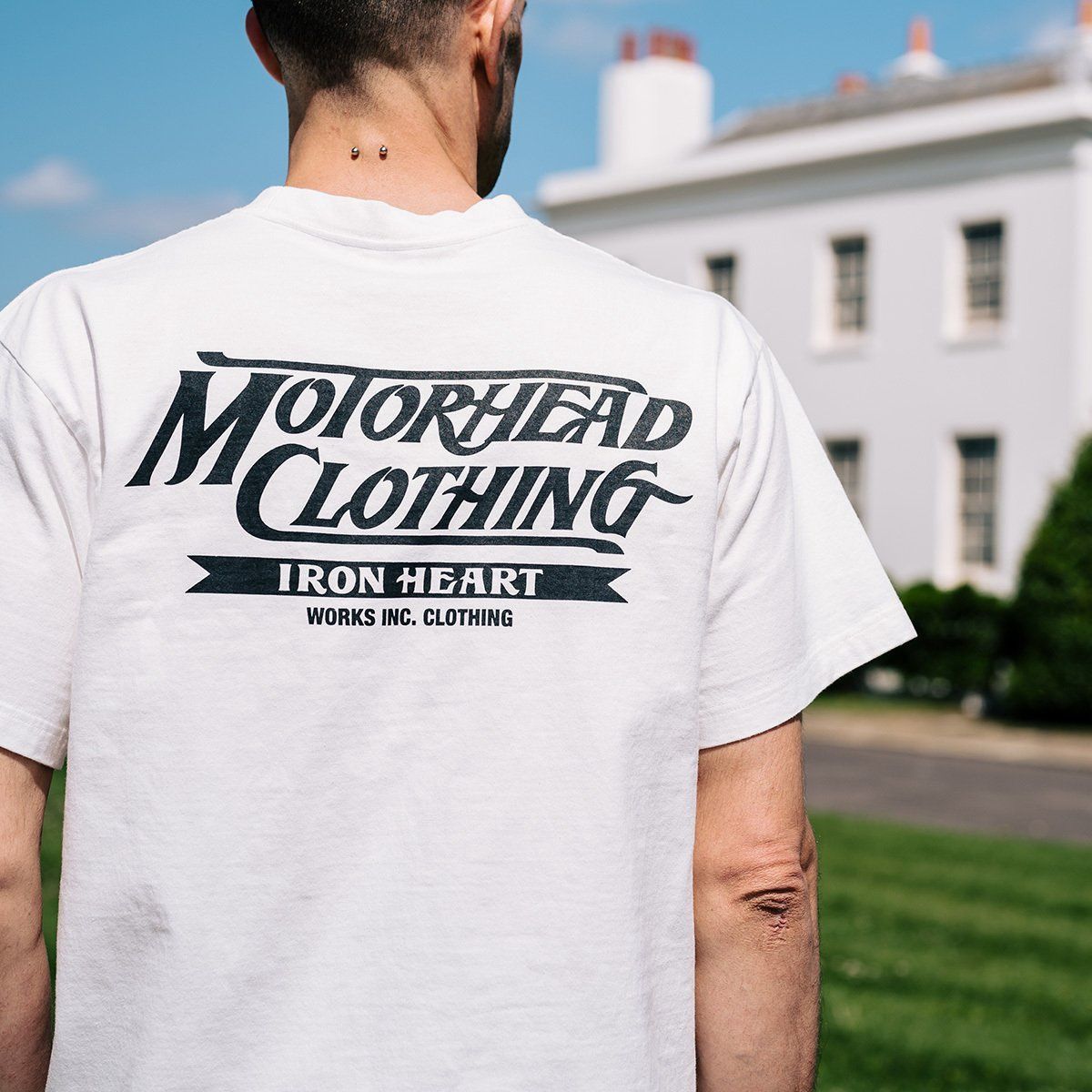 7.5oz Printed Loopwheel Crew Neck T-Shirt IHT2402 - White