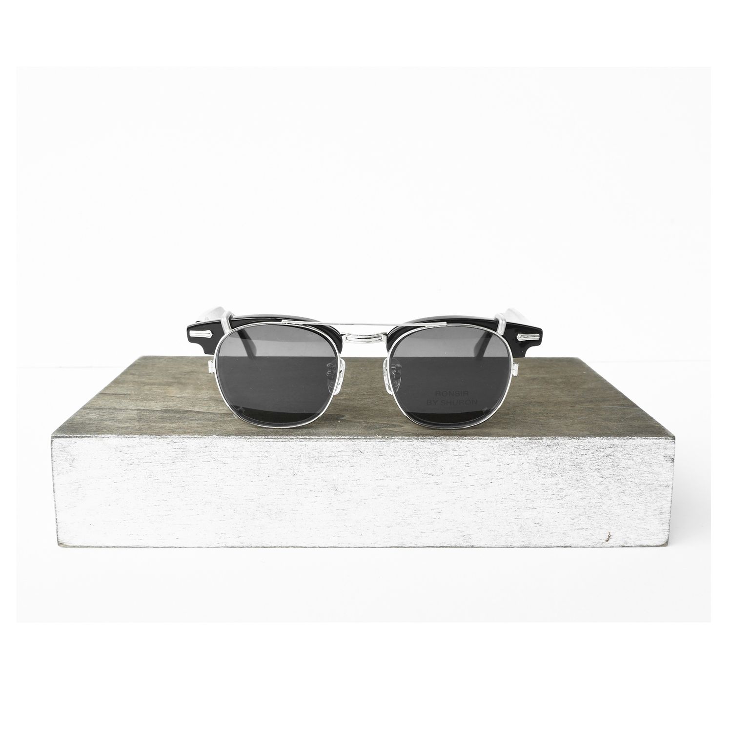 SHURON RONSIR CLIP-ON SHADE POLARIZED SILVER