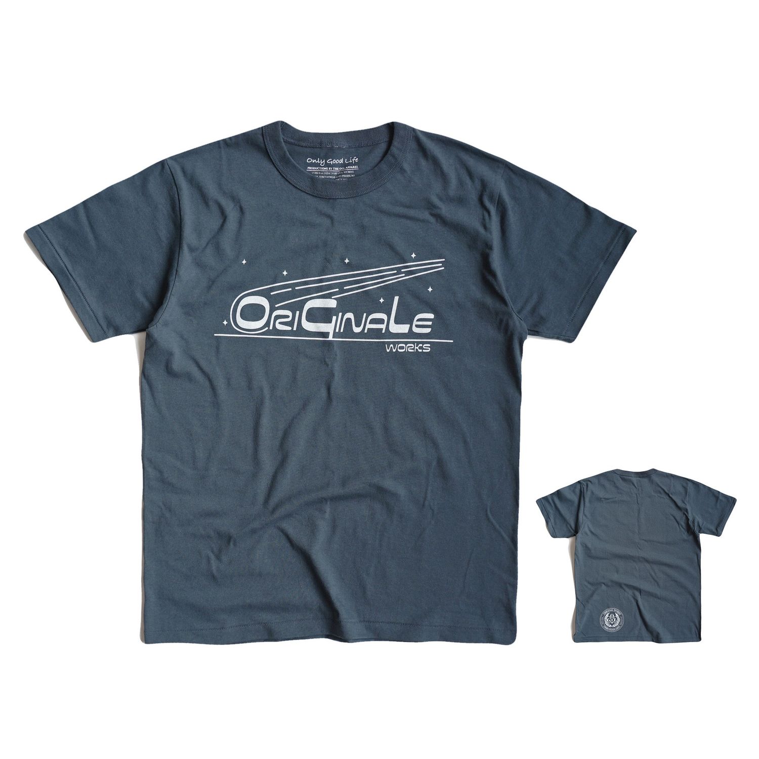 OGL APPAREL ORIGINALE STARGAZER T-SHIRT DENIM BLUE (2020 LOT 1)