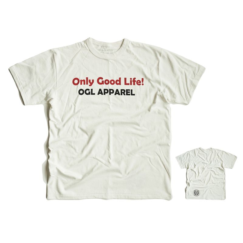 OGL APPAREL ONLY GOOD LIFE T-SHIRT CREAM (2020 LOT 1)