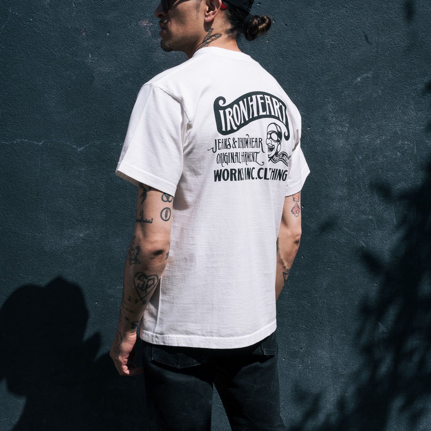 7.5oz Printed Loopwheel Crew Neck T-Shirt IH2301 White