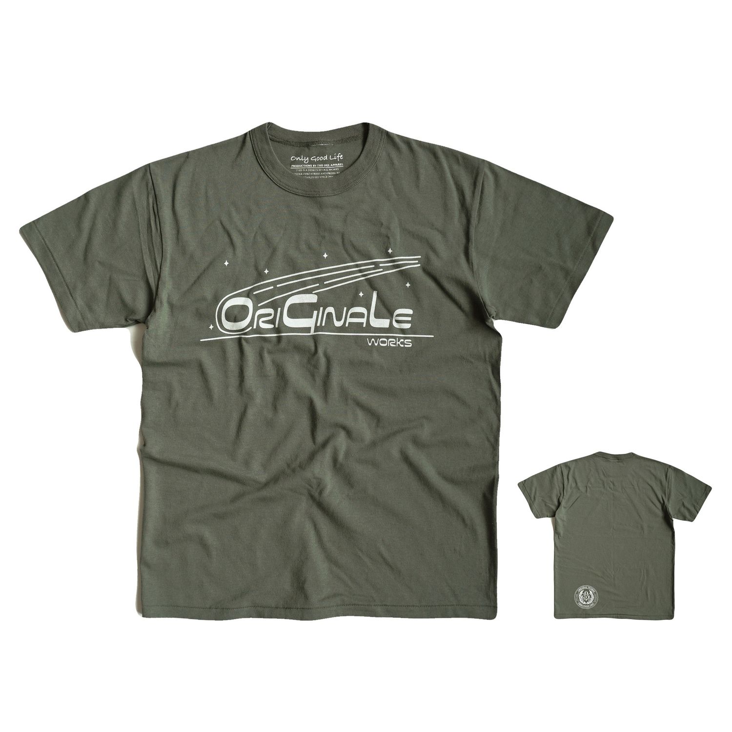 OGL APPAREL ORIGINALE STARGAZER T-SHIRT OLIVE  (2020 LOT 1)