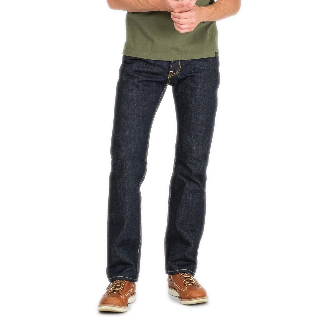 17oz Selvedge Denim Slim Straight Cut Jeans IH-666N - Natural Indigo