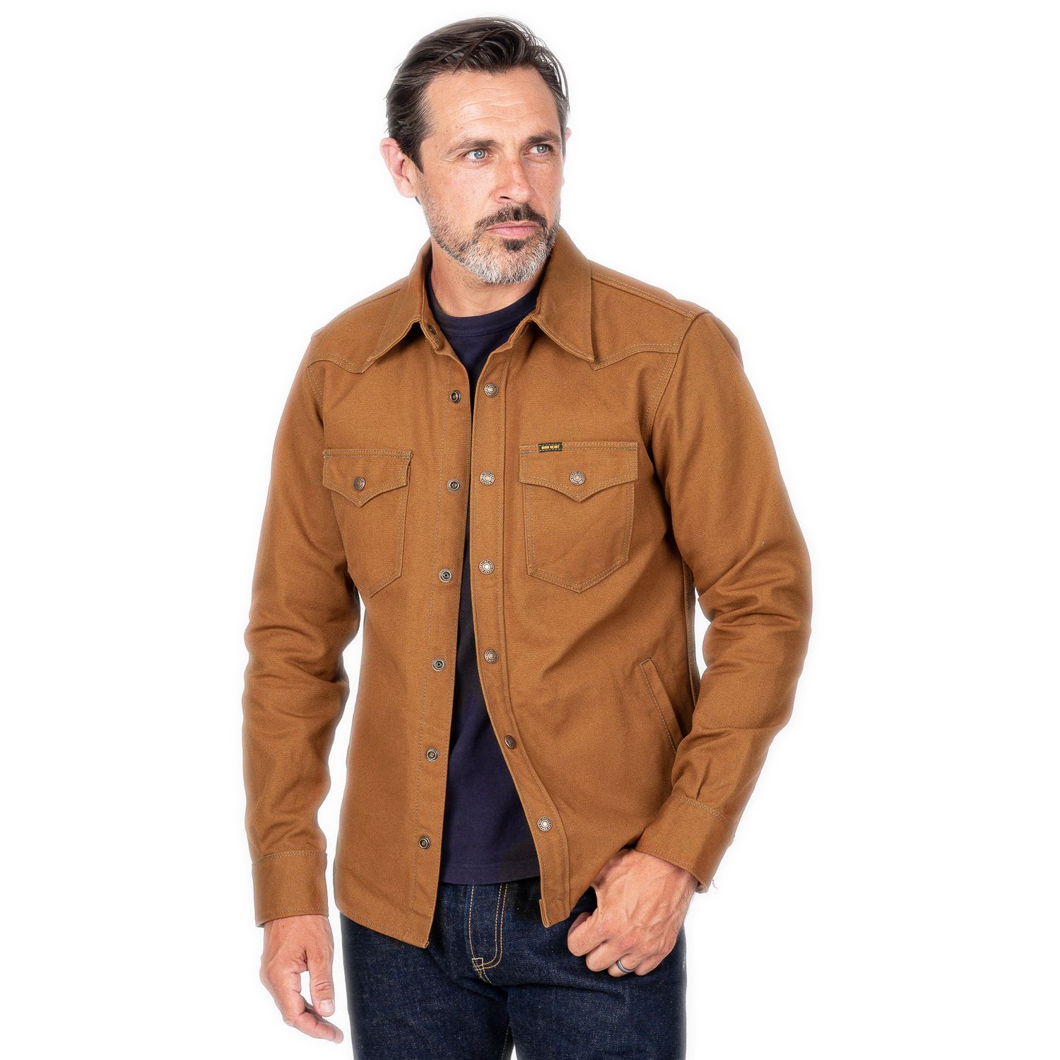 17oz Cotton Duck CPO Shirt IHSH-422-BRN - Brown