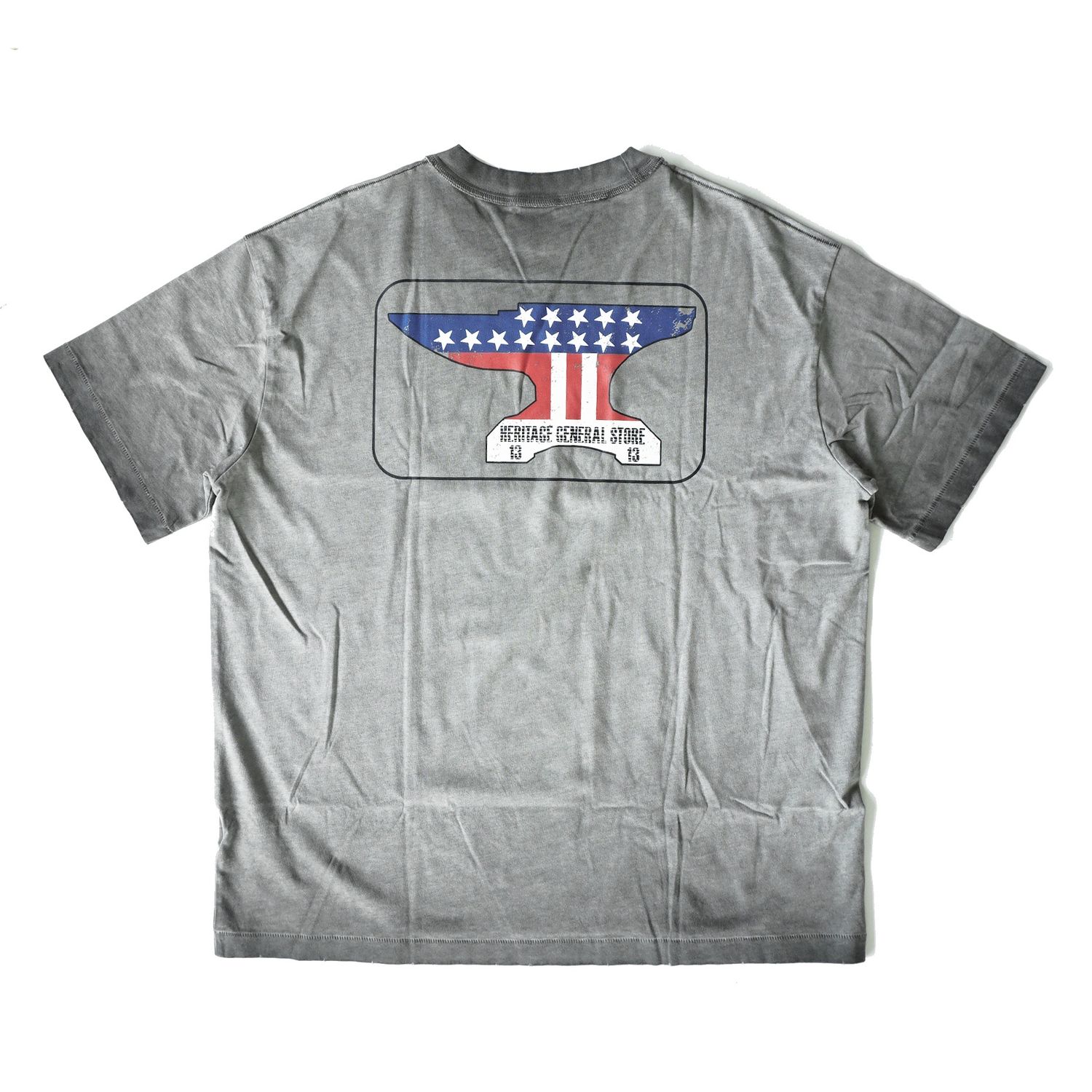 HGS Mukden Made Boxy T-Shirt Washed Grey