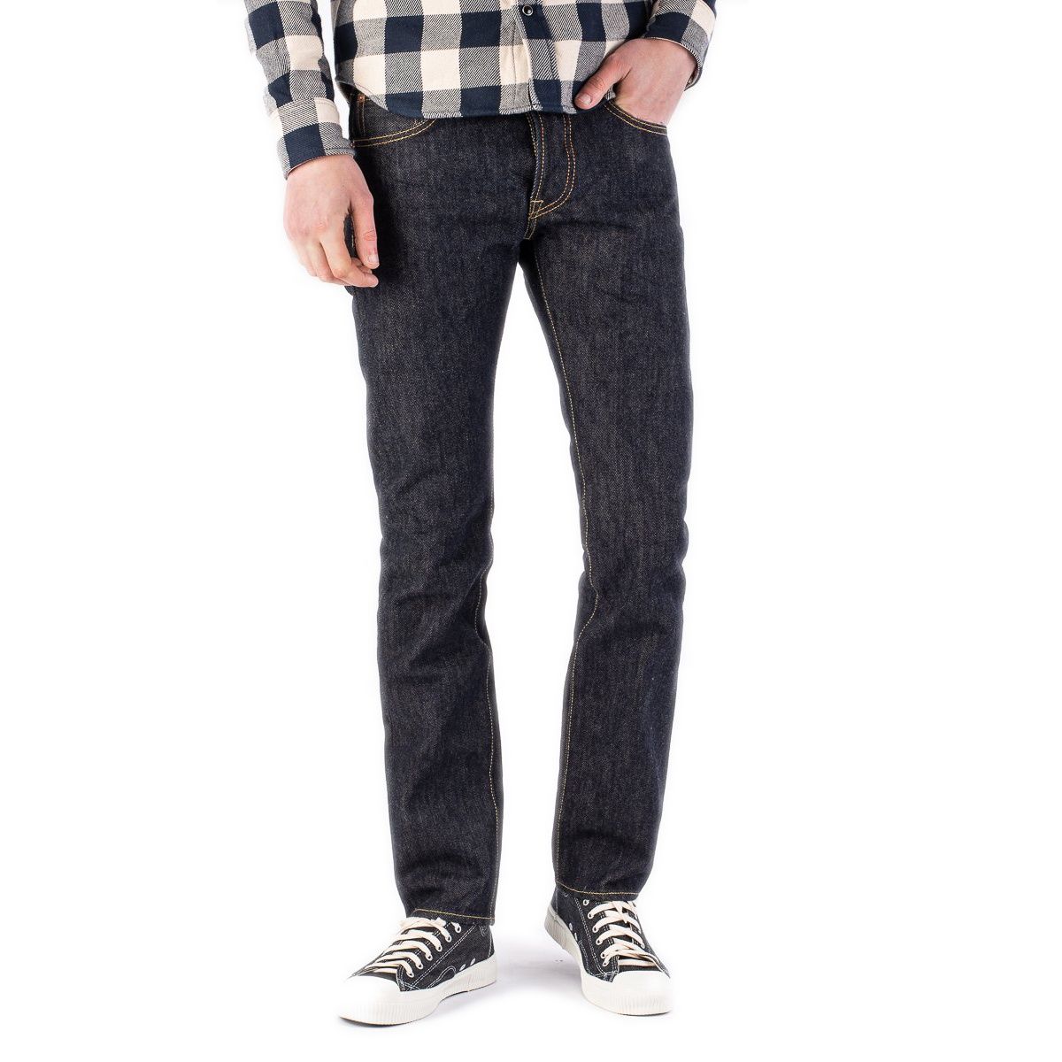 21oz Selvedge Denim Slim Tapered Cut Jeans IH-777S-21 - Indigo