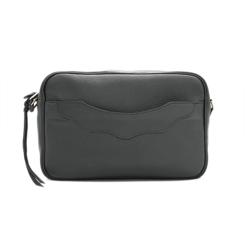 OGL 9981 Tumbled Leather Handbag Black