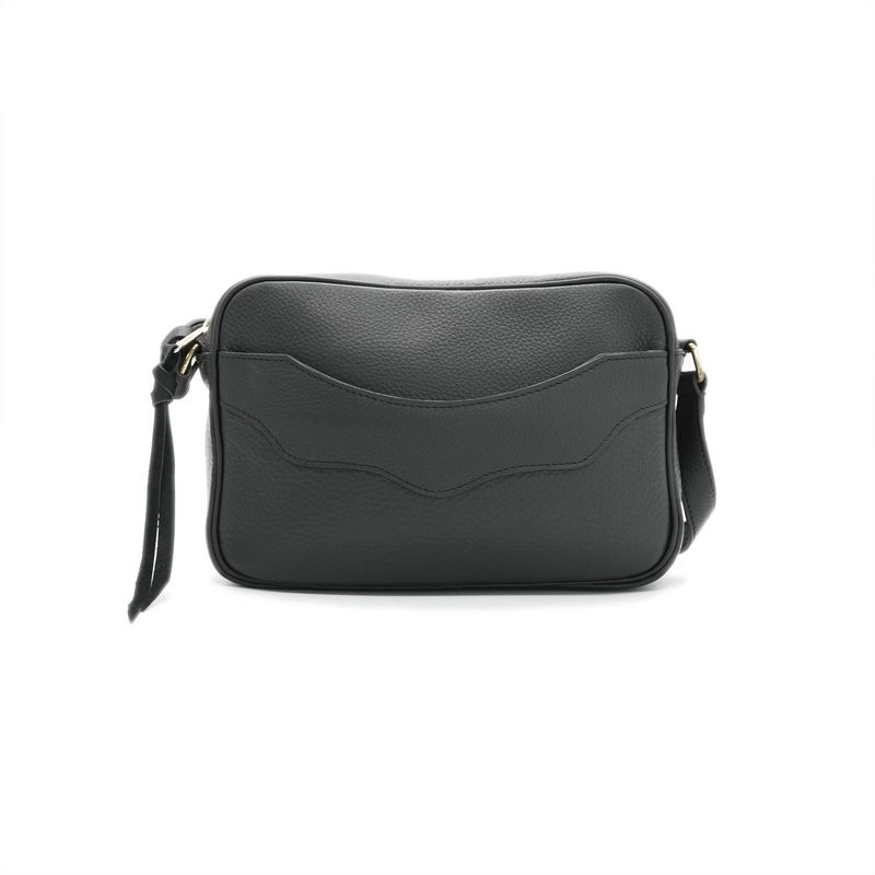 OGL 9981 Tumbled Leather Handbag Black (Small)