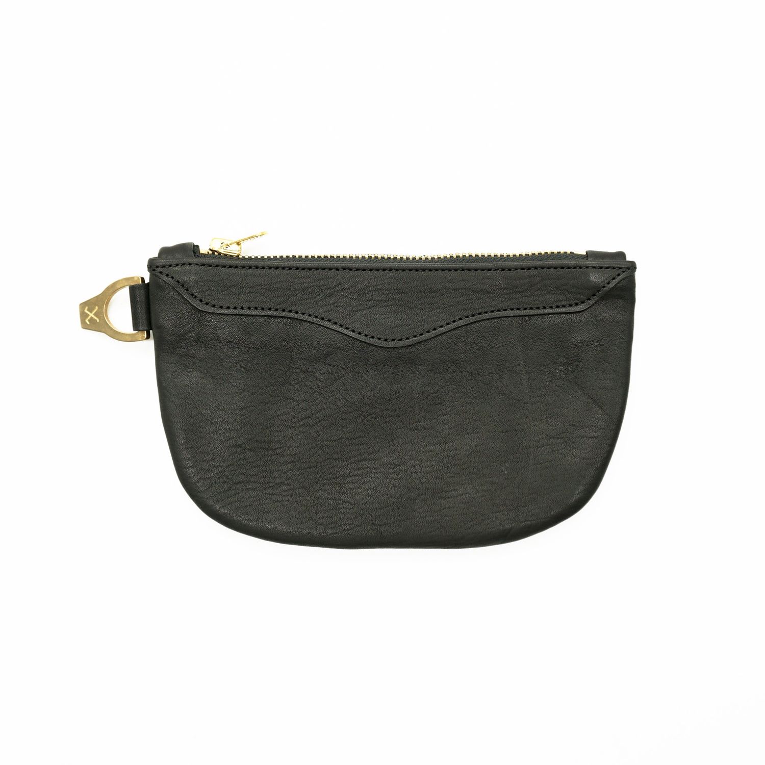 OGL BRAVE Horsehide Zipper Wallet Black