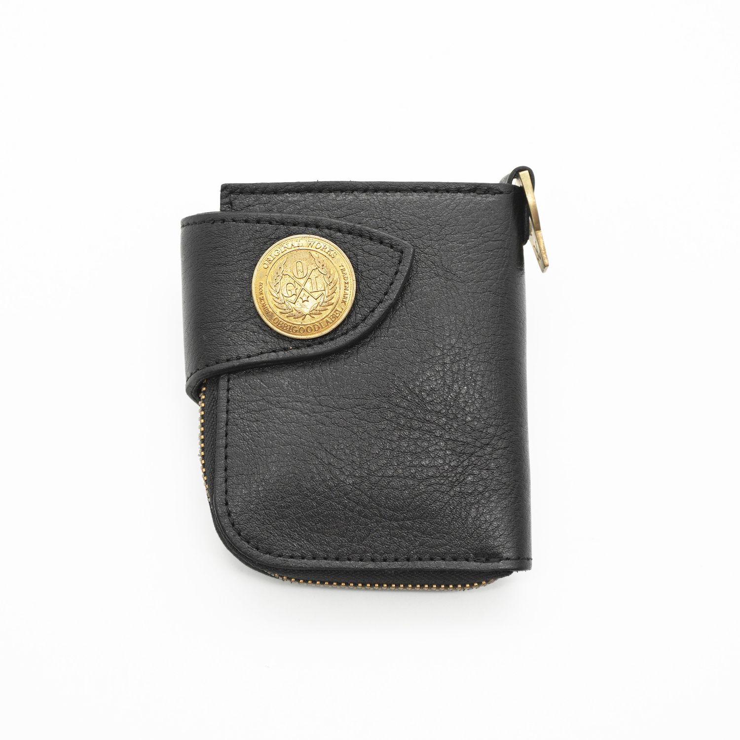 OGL Condor Short Zipper Tumbled Leather Wallet