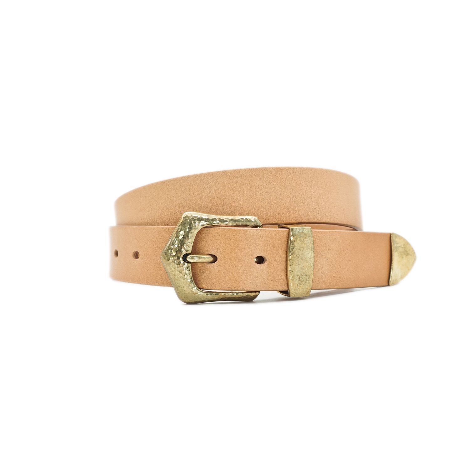 OGL Belt Hand-Hammered Ranger Leather Belt Natural
