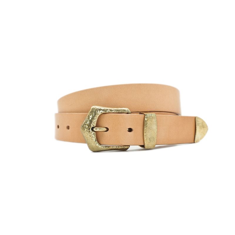 OGL Belt Hand-Hammered Ranger Leather Belt Natural