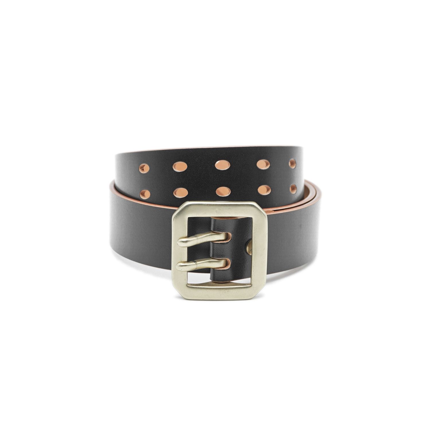 OGL Belt Double-Prong Garrison Leather Belt Hand-Dyed Black