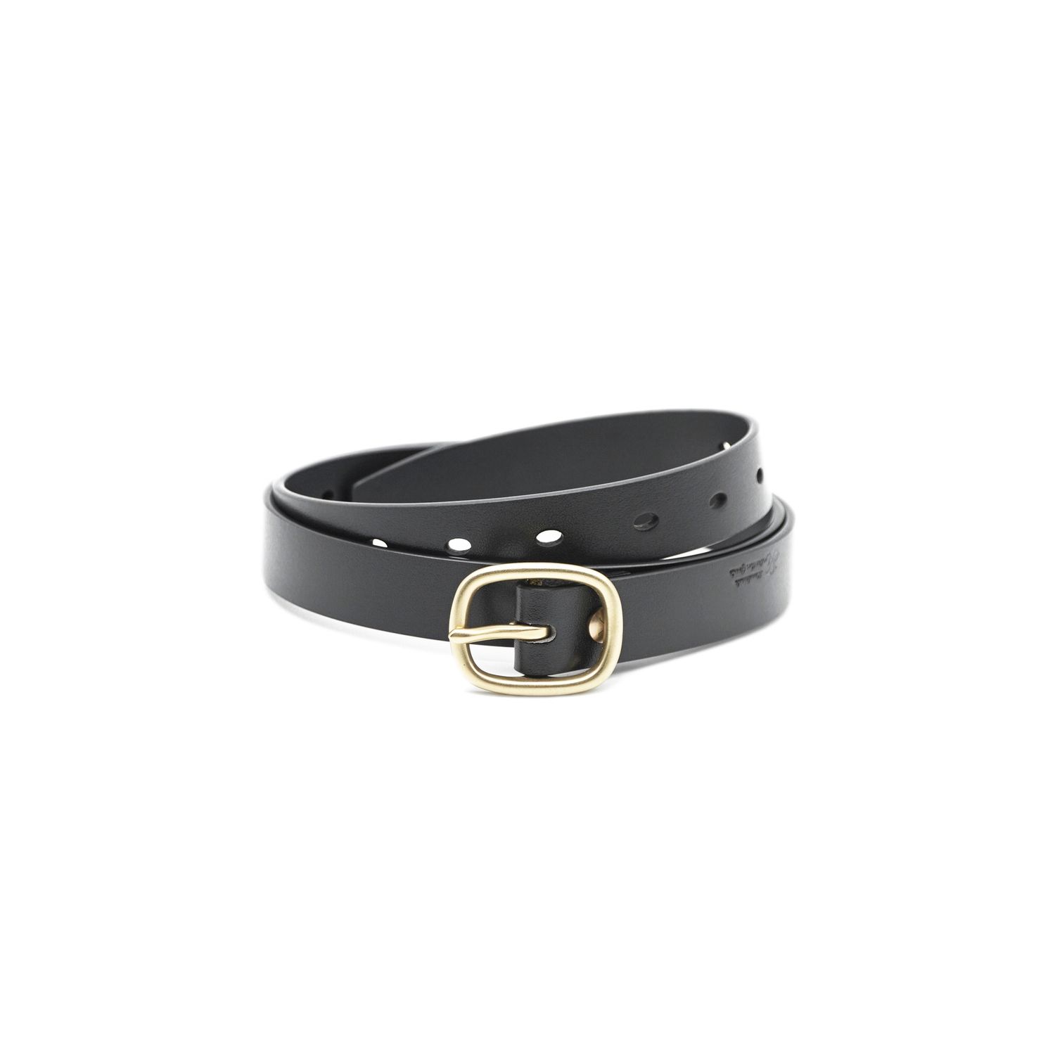 OGL Belt Obbies Dress Leather Belt Full-Dyed Black