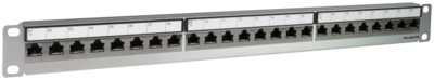 Rangierpanel 19" 1HE 24×RJ45 STP Kat.6 geschirmt Rangierpanel 19" 1HE 24×RJ45 STP Kat.6 geschirmt