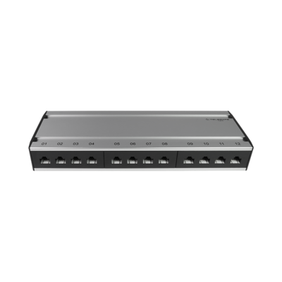 Patch box mini 12×RJ45 Kat.6 UTP, al-gu, ungeschirmt Patch box mini 12×RJ45 Kat.6 UTP, al-gu, ungeschirmt