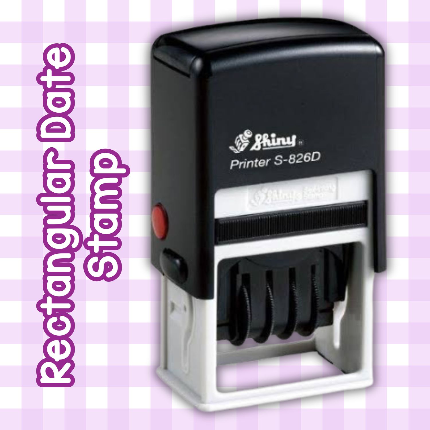 Custom Rectangular Date stamp 50x30mm