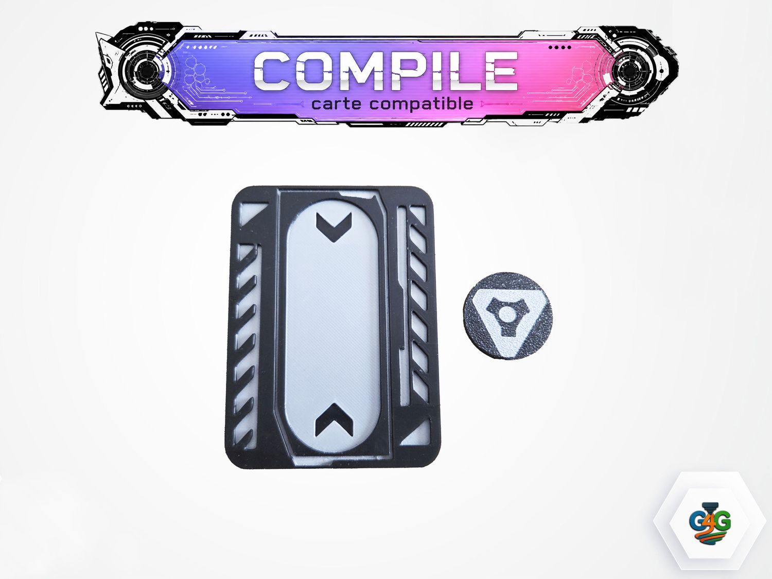 Compile - Jeton et carte compatibles