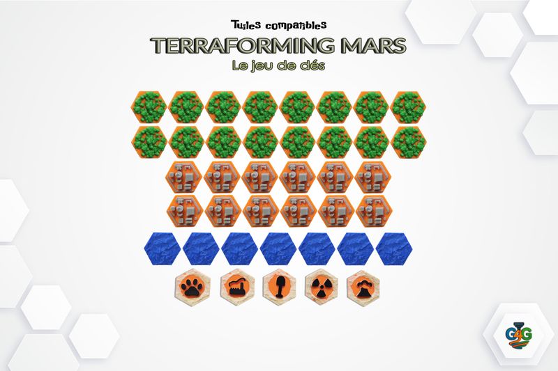 Terraforming Mars: The Dice Game - Tuiles compatibles