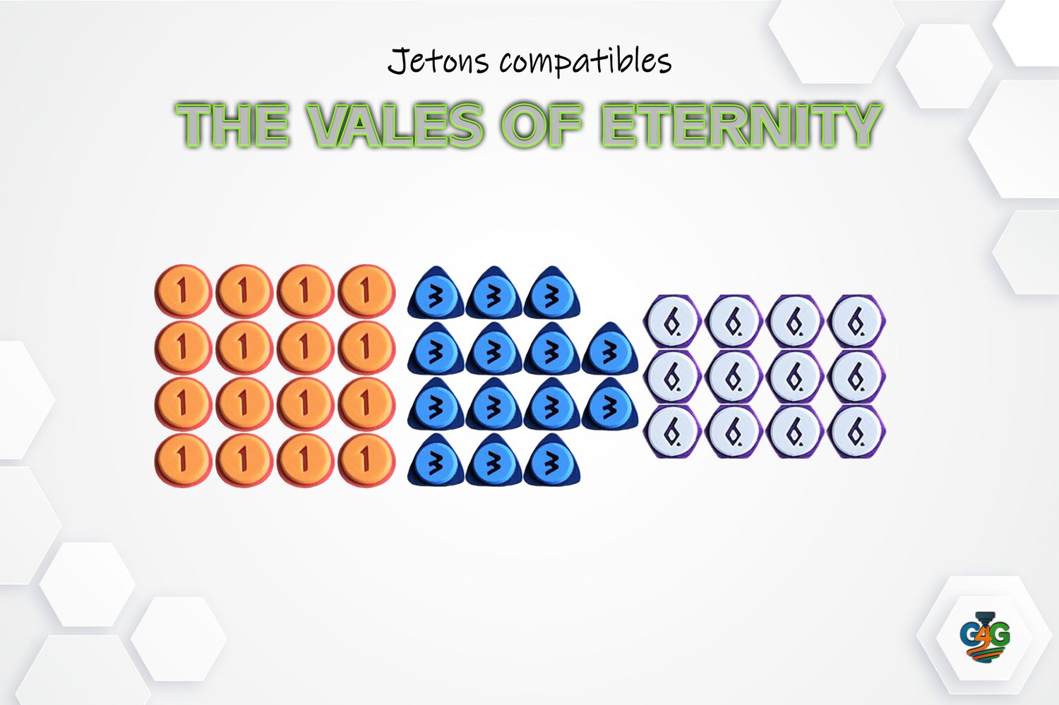 The vale of Eternity - jetons compatibles