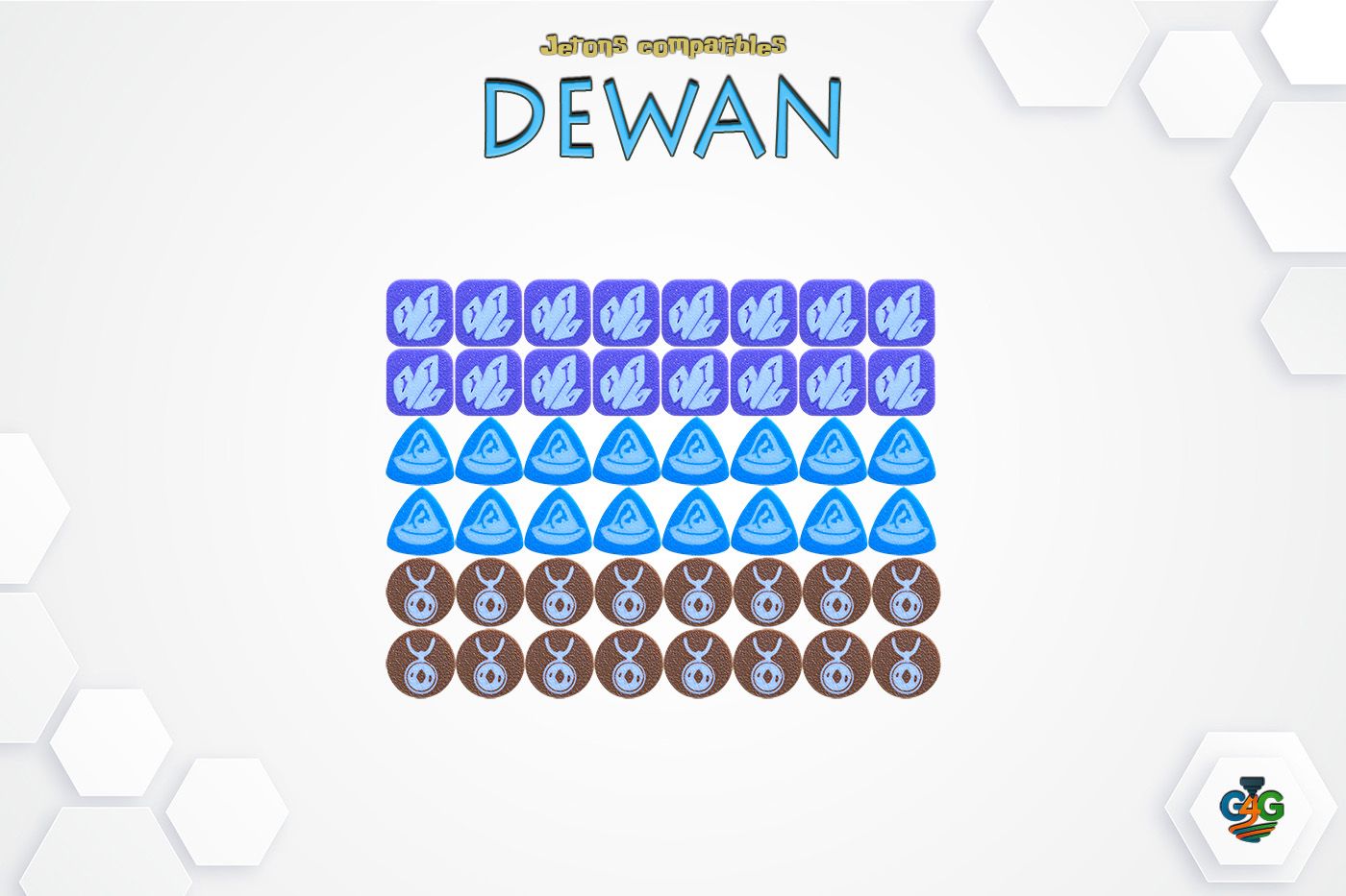 Jetons Ressources – Compatible avec Dewan