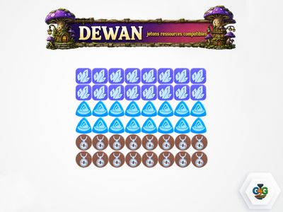 Dewan - Jetons ressources compatibles