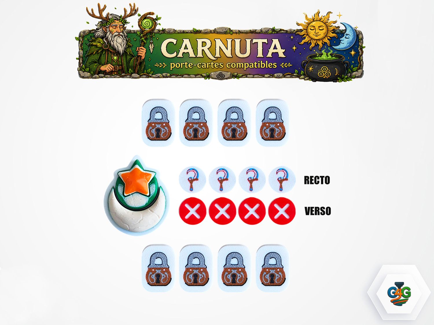 Carnuta - jetons compatibles