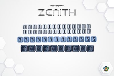 Jetons Crédit Compatibles avec le jeu de société Zénith