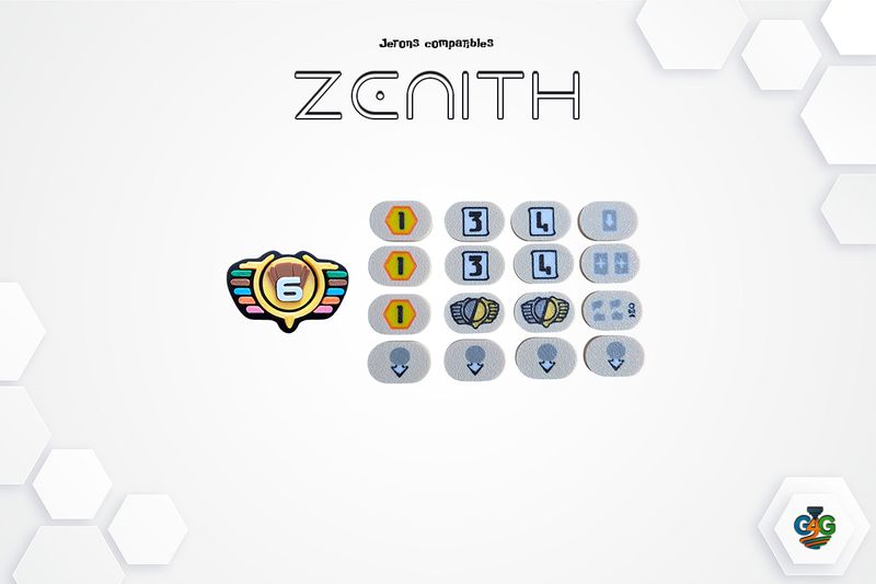Jetons Bonus Compatibles avec le jeu de société Zénith