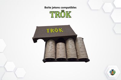 Boite jetons Aare compatible avec le jeu de société Trök
