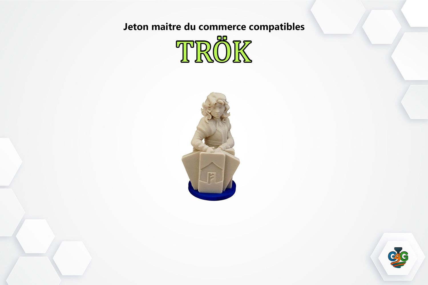 Jeton maitre du commerce compatible avec le jeu de société Trök