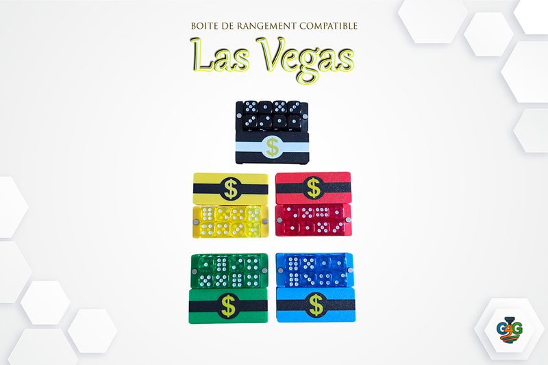 Las Vegas – Boîte de rangement + stockage billets (compatible)
