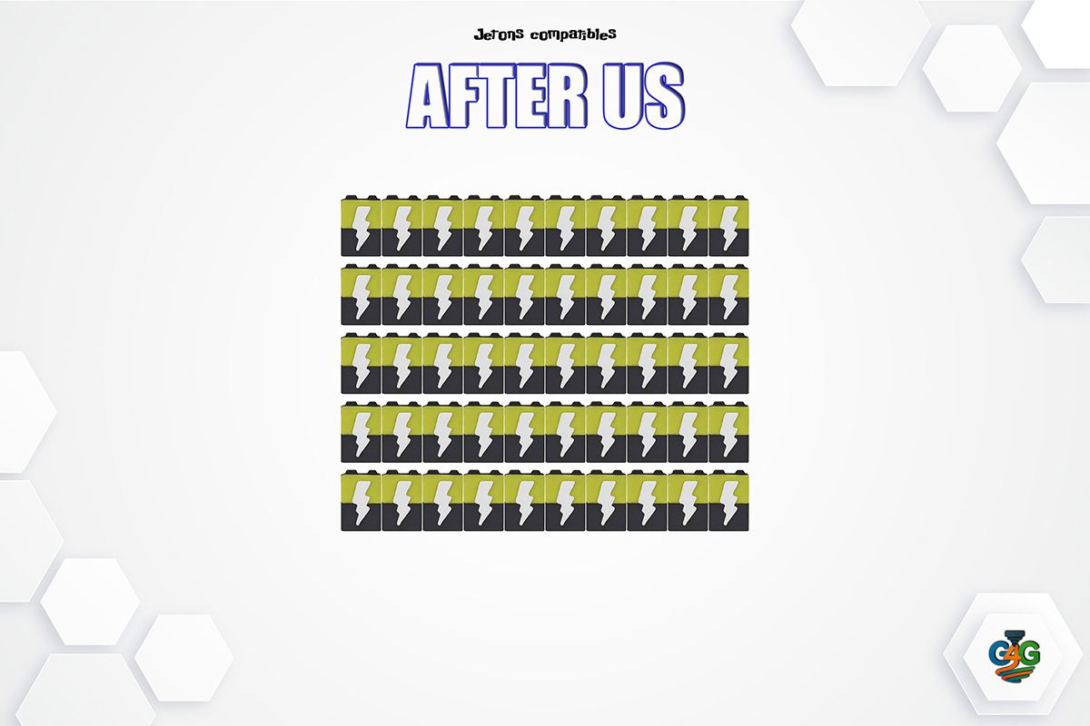 Jeu de société After US - Jetons Piles compatible