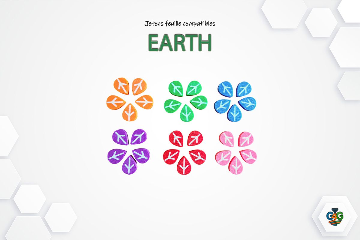 Earth - Jetons feuille compatibles