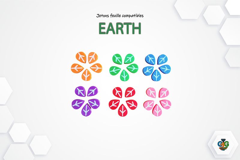 Earth - Jetons feuille compatibles