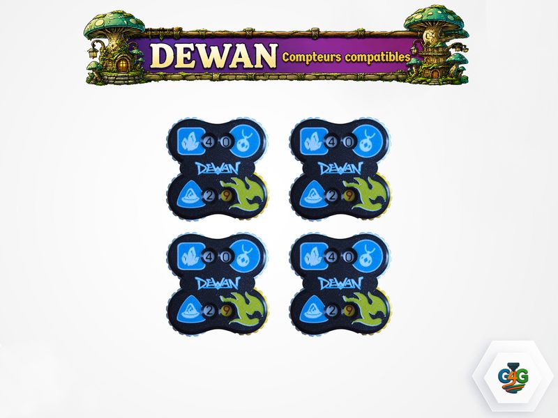 Dewan – Compteurs de ressources compatible ( 2 joueurs )