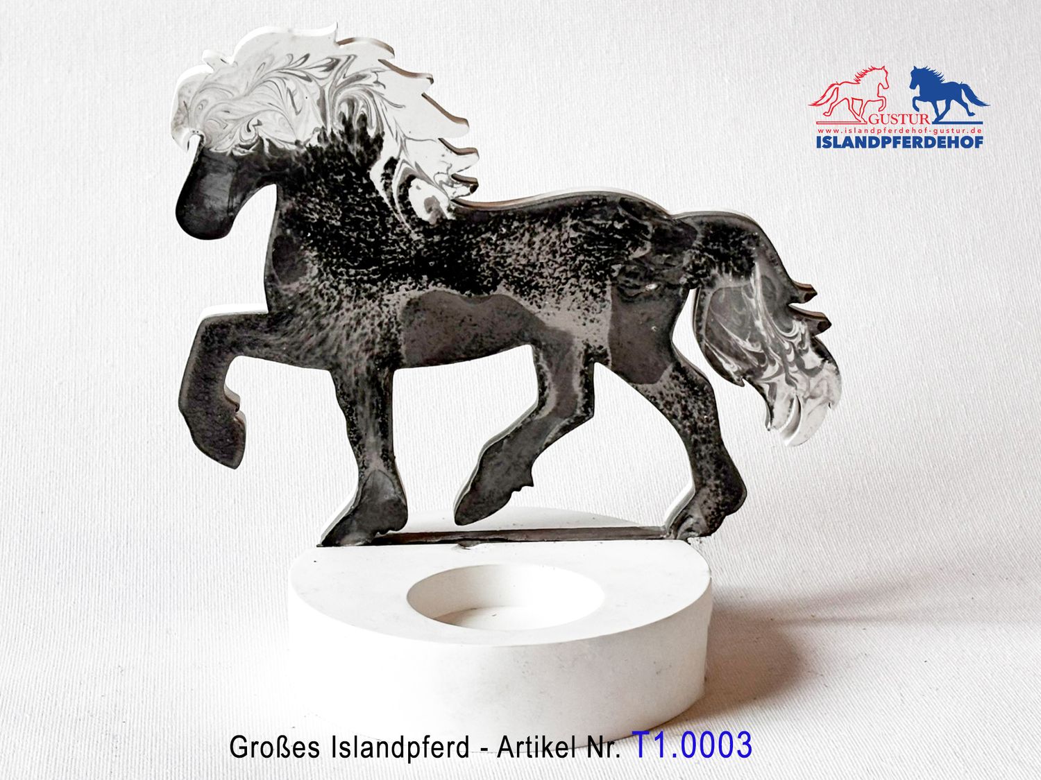 Individuelle Islandpferde für Teelichthalter (Groß)
